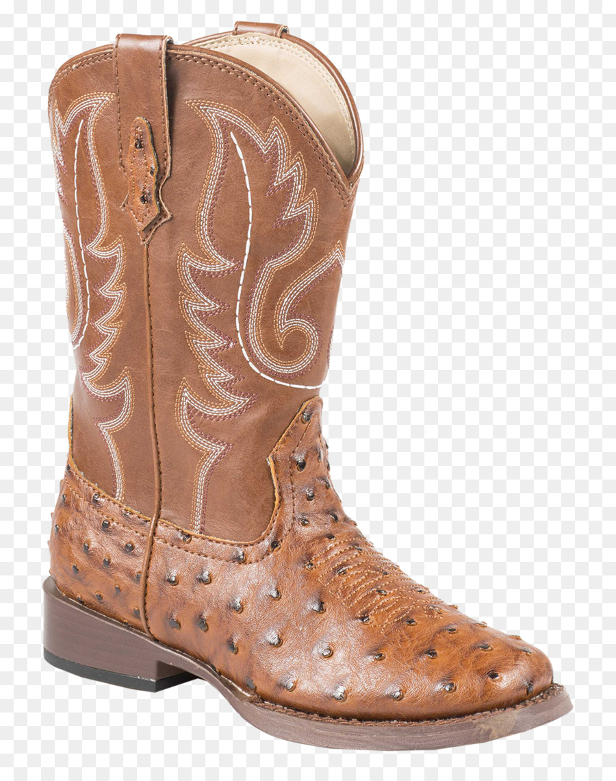 Cowboy boot in pelle di Struzzo usura Occidentale - Avvio