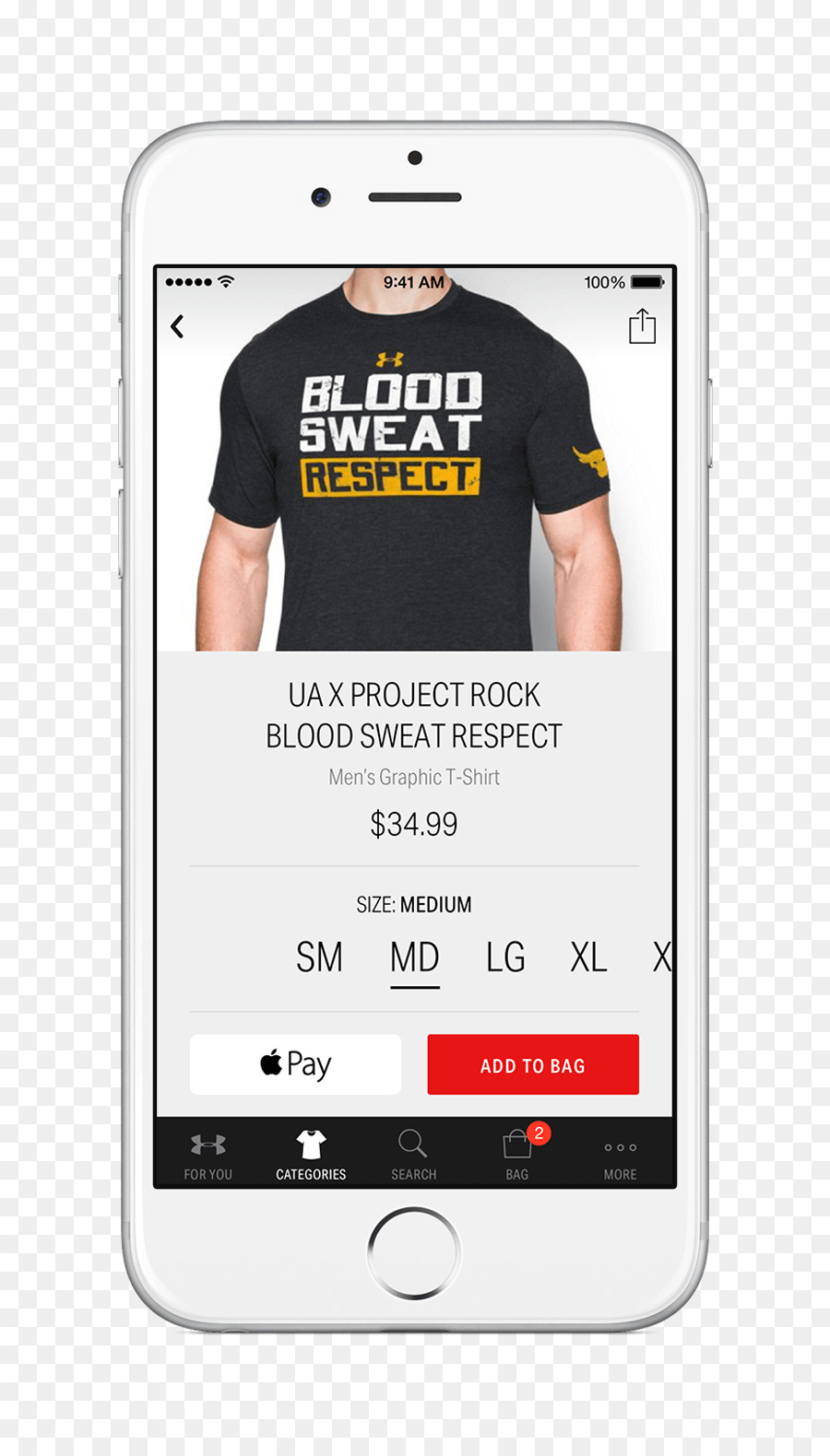 Handys Shopping App Von Under Armour - T Shirt