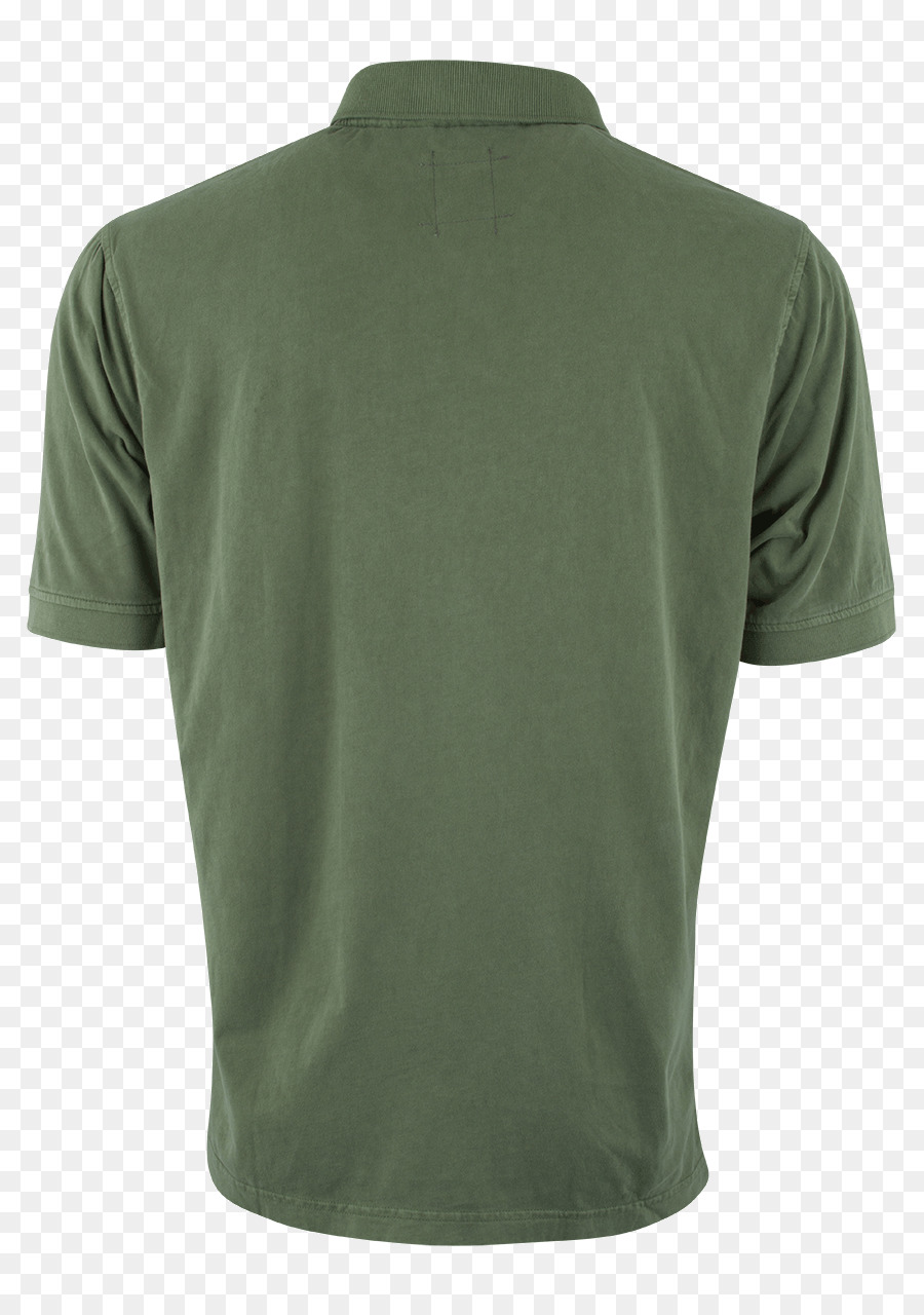 Tennis-polo-Grün Ärmel Hals - polo shirt zurück