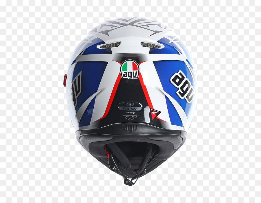 Casco Caschi Moto Lacrosse casco AGV Sci & Snowboard Caschi - rosso bianco e blu
