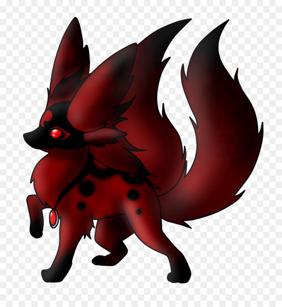 Canidae Hund Demon Clip art - Blut Mond