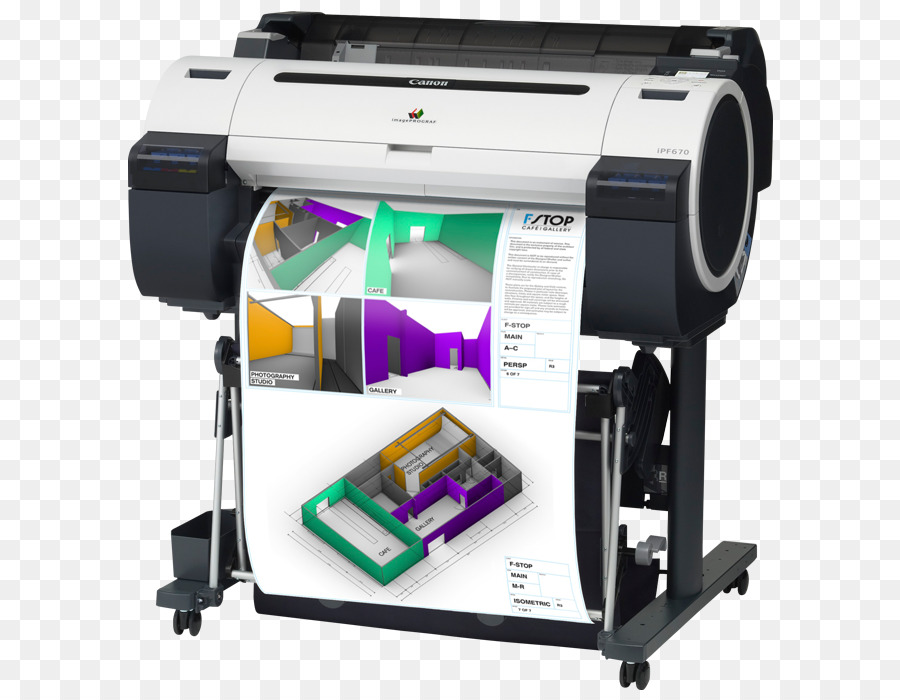 Di grande formato stampante Canon imagePROGRAF iPF670 stampa a Getto d'inchiostro - Stampante