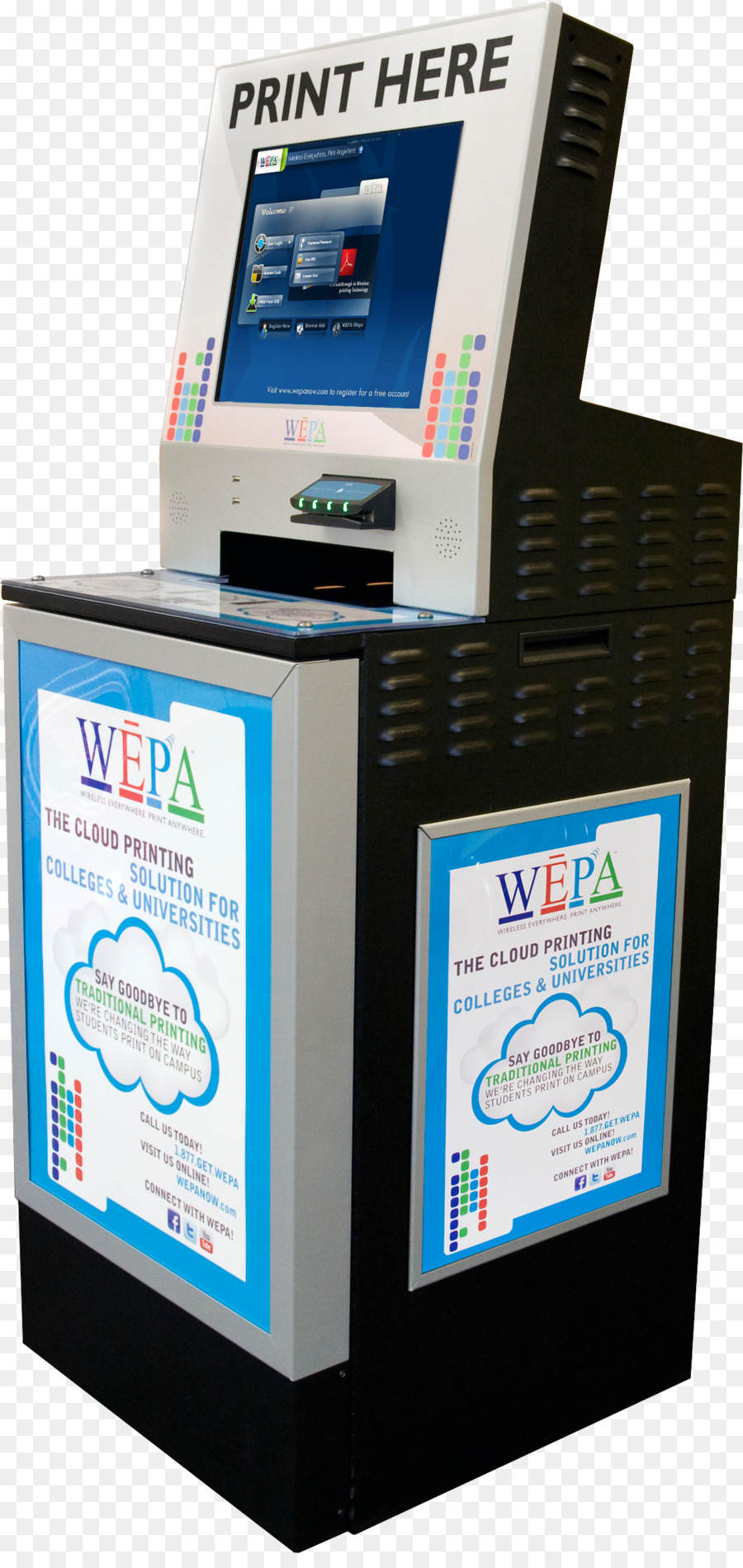 Chioschi interattivi Cloud printing Wepa stampa di distanza - Stampante