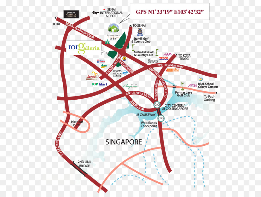 Iskandar Malaysia Kempas Pasir Gudang D'Summit Residences Immobilien - Einkaufszentren