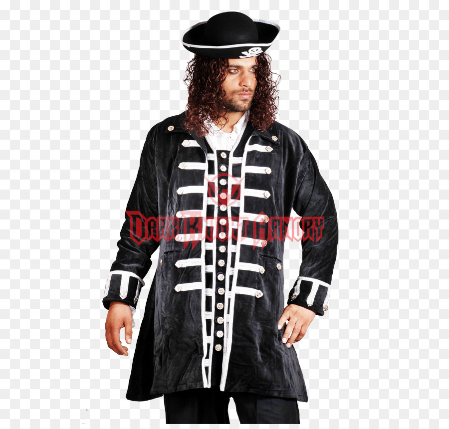 T-shirt Costume Felpa con cappuccio Giacca Cappotto - capitano pirata