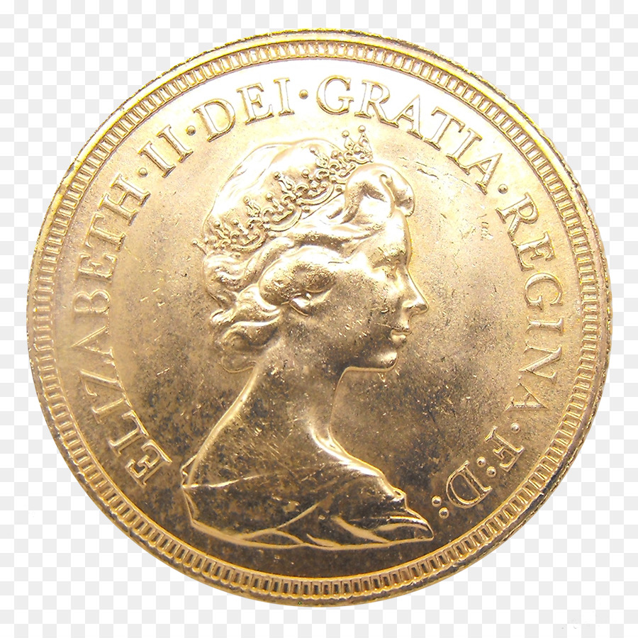 Goldmünze Gold Münze Hälfte souverän - Münze