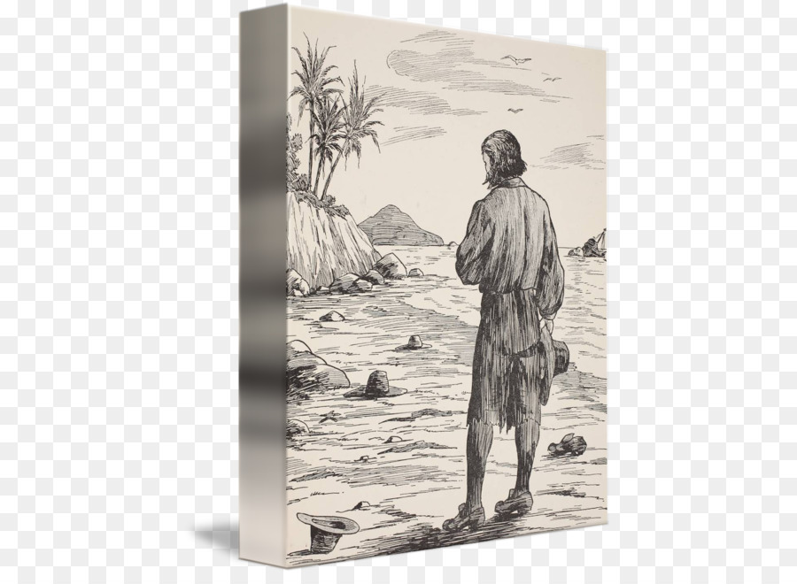 Robinson Crusoe Fine art Insel Malerei - Robinson Crusoe