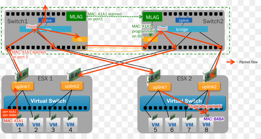 L'aggregazione di Link di rete del Computer Porta EtherChannel Microcontrollore - Cumulo