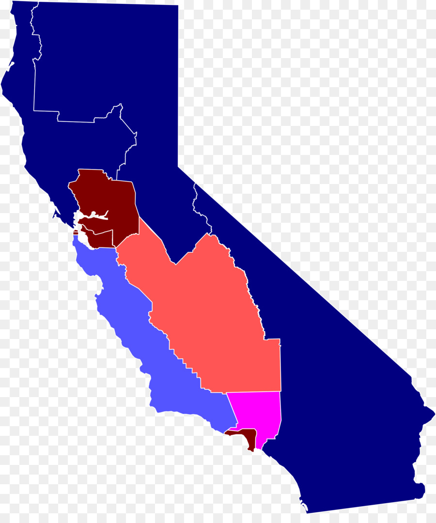 California Del Nord Cal 3 Jefferson Mappa Sei Californias - mappa