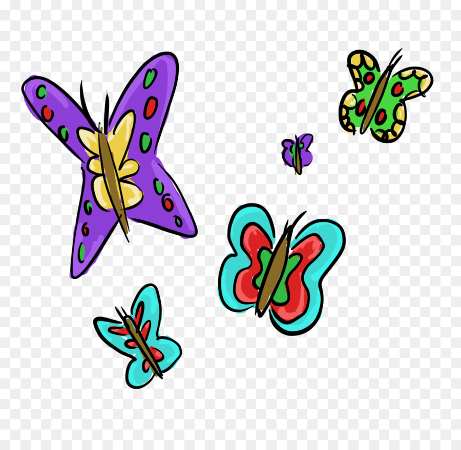 Monarch Schmetterling Pinsel footed butterflies Cartoon Clip art - Schmetterling