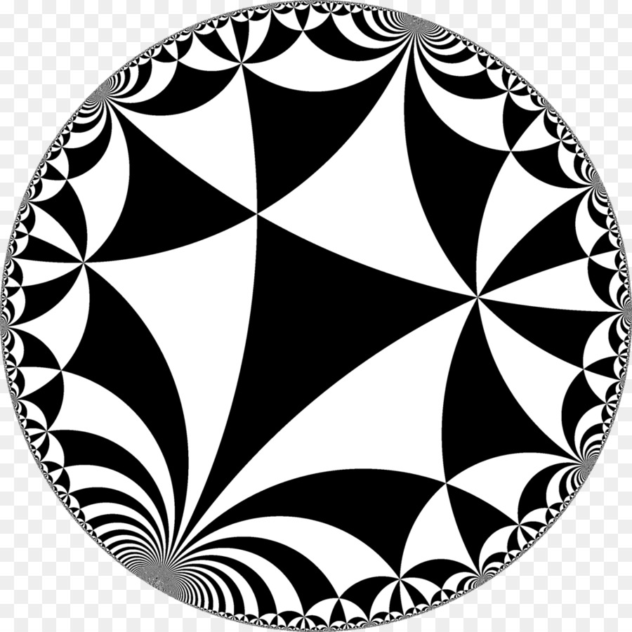 Schwarz Dreieck-Mosaik-Kugel Schwarz und weiß-Muster - Mathematik