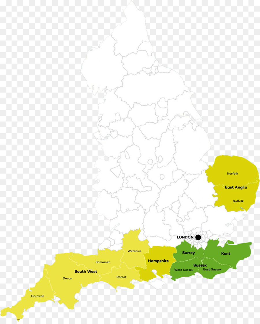 Inghilterra Mappa Ecoregione - inghilterra