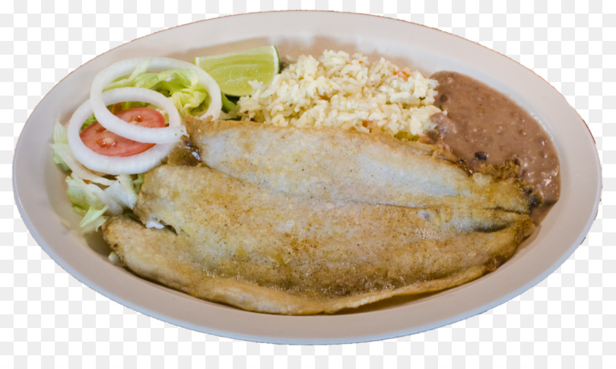 Colazione completa, pesce Fritto e piatti della cucina Asiatica - filetto di pesce