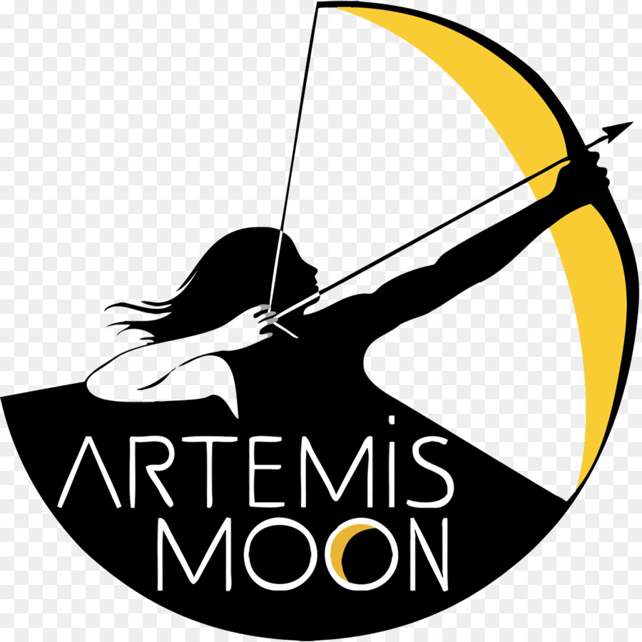 Tempel der Artemis Luna Logo - Erde und Mond