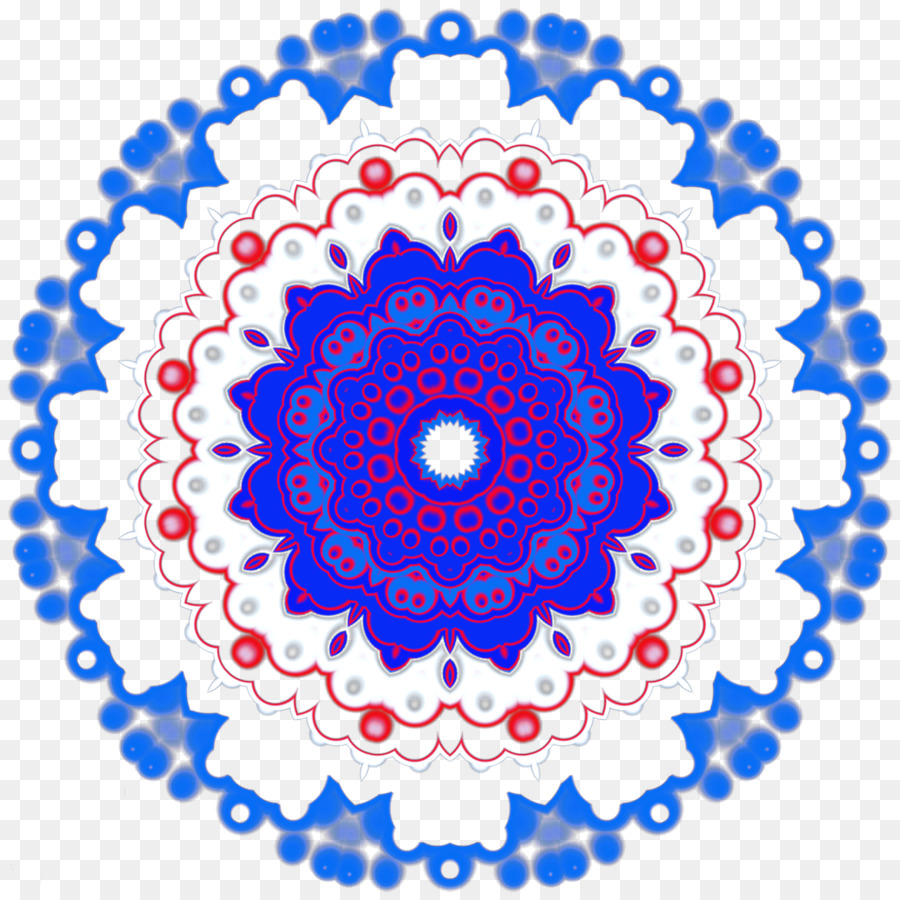 Mandala Blau Kreis Muster - mandala hintergrund