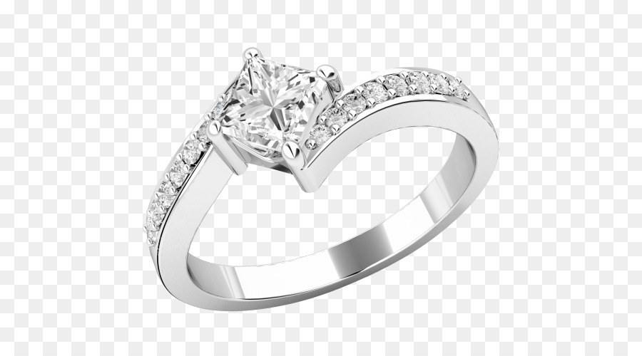 Taglio Princess anello di Fidanzamento con Diamante taglio anello di Eternità - anello