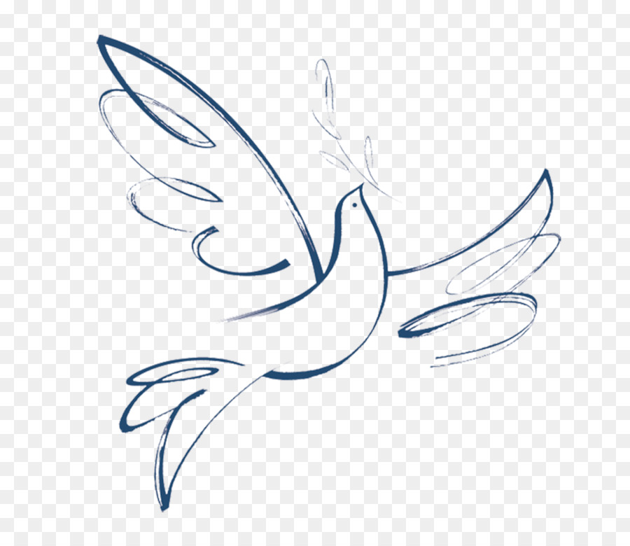 Colombe come simboli di Santo Spirito di Pace, simboli del Tatuaggio - simbolo