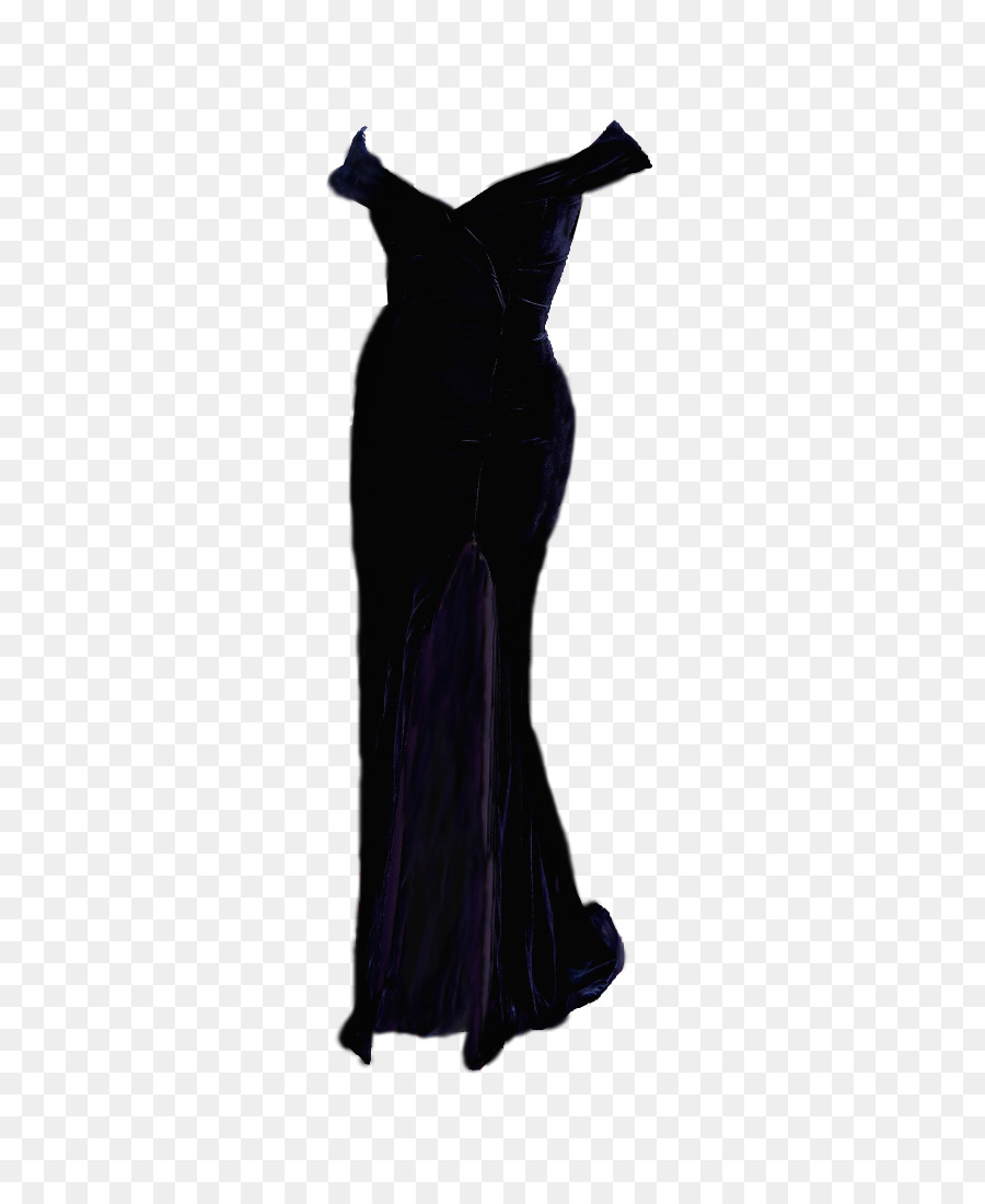 Shoulder Kleid Samtkleid - Kleid
