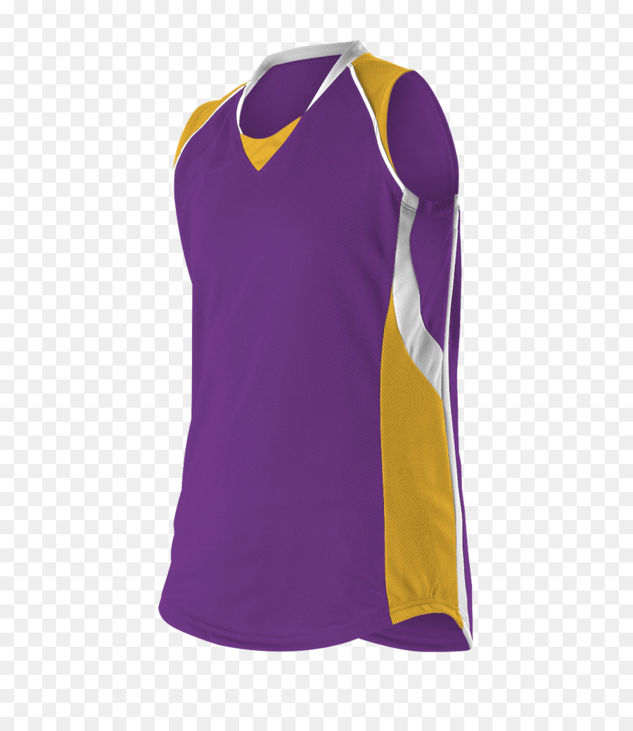 T-shirt Tennis polo Áo sơ mi - màu tím và màu vàng