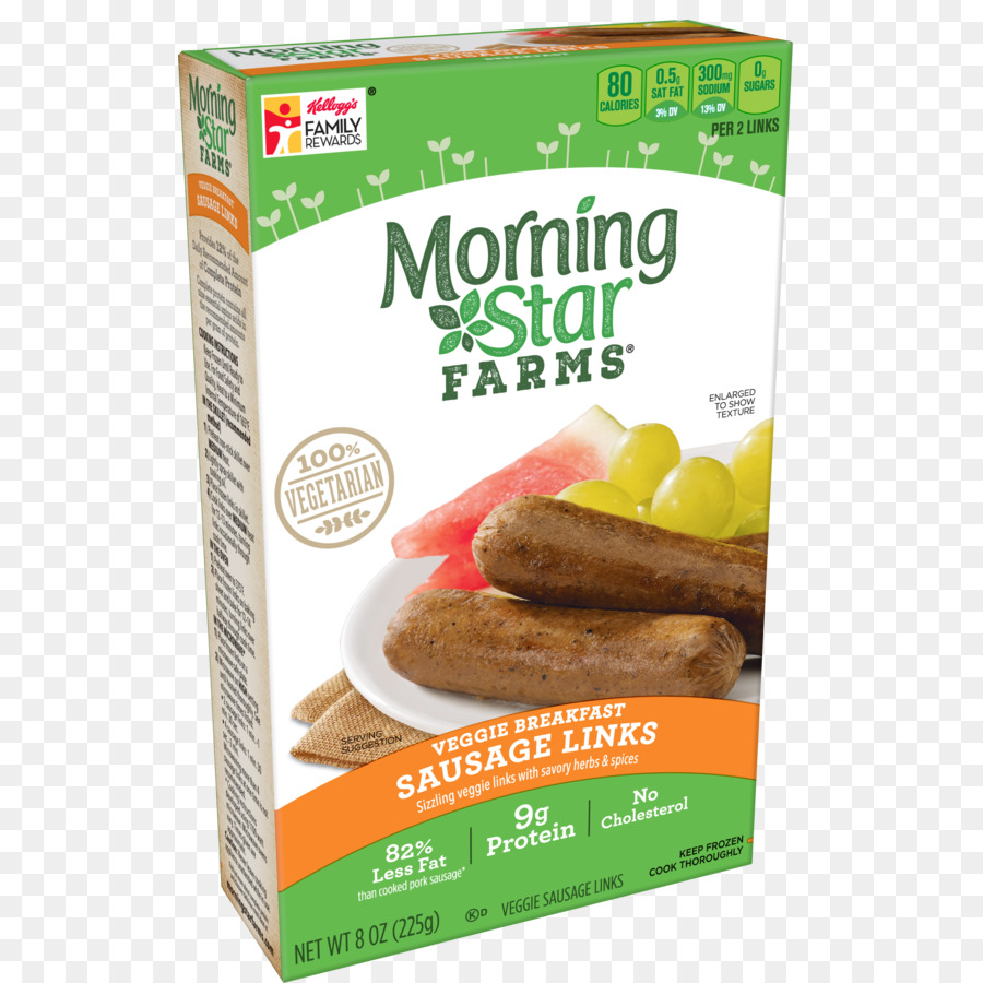MorningStar Farms Veggie Breakfast Sausage Links, Veggie-burger, Vegetarische Küche - Frühstück