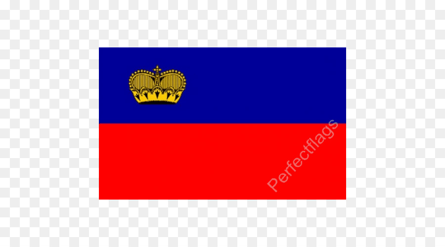 Flagge von Liechtenstein Marke Schrift - Liechtensteinischer Nationaltag