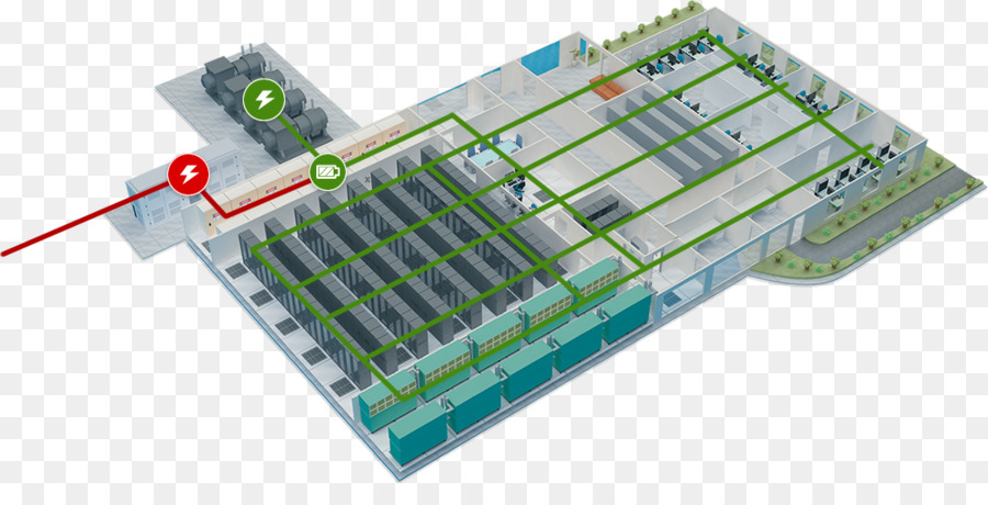Data center HLK-Serverraum-Kühlung - elétrica