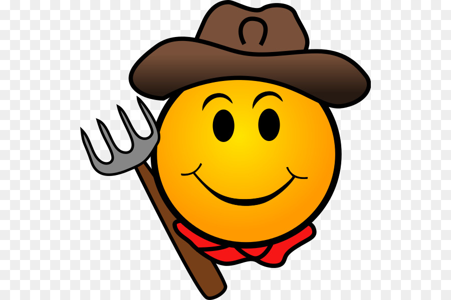 Smiley Emoticon Farmer ClipArt - Smiley