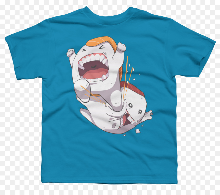 T-shirt Sushi Gestaltung durch den Menschen Lachs Ärmel - T Shirt