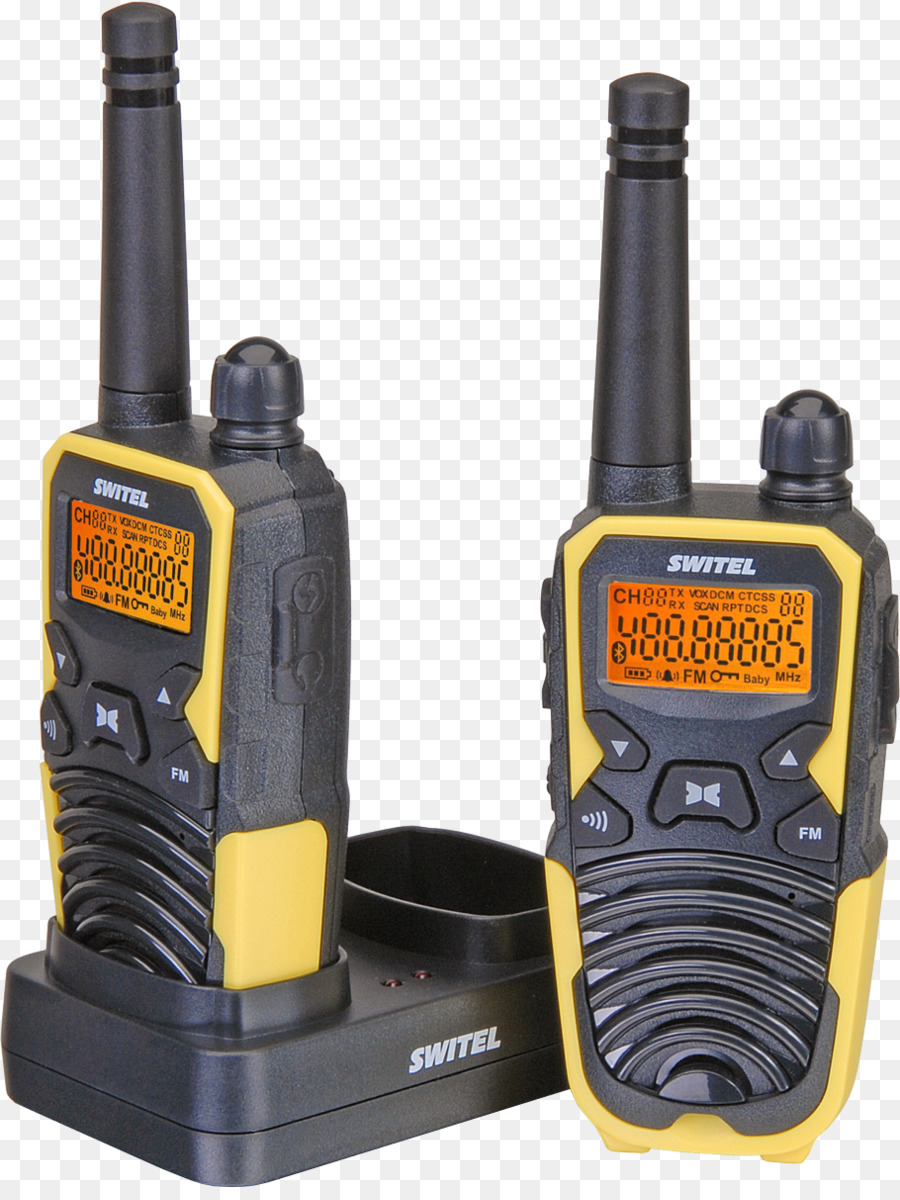 Walkie-talkie radio ricetrasmittenti PMR ricetrasmettitore palmare Switel WTF5700 set 2 pezzi PMR ricetrasmettitore palmare Switel WTC2700B set 2 pezzi - Radio