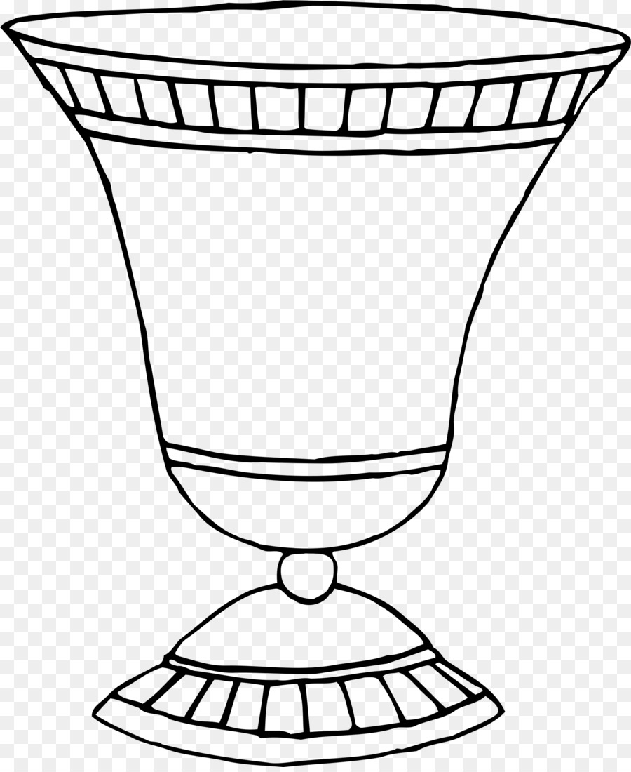 Zeichnen-Linie art Vase-clipart - Vase