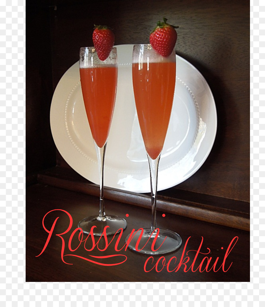 Bellini-Panna-cotta Wine cocktail-garnish Champagner Cocktail - Cocktail