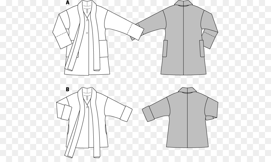 Jacke-Mantel-Kleid-Burda Style-Muster - Jacke