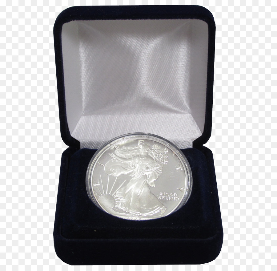 moneta d'argento - scatola in velluto