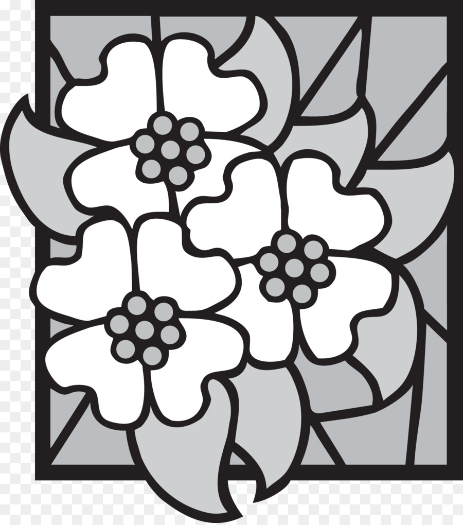 Schnitt-Blumen Floral-design-Symmetrie Muster - Blume