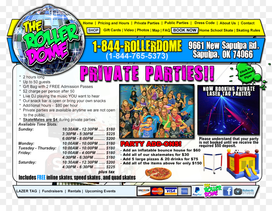Erholung Rollschuhlaufen Roller Dome   Sapulpa US Route 66 - private Feiern