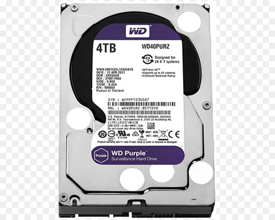 WD Purple SATA HDD Serial ATA Hard Disk Western Digital WD Purple 3.5