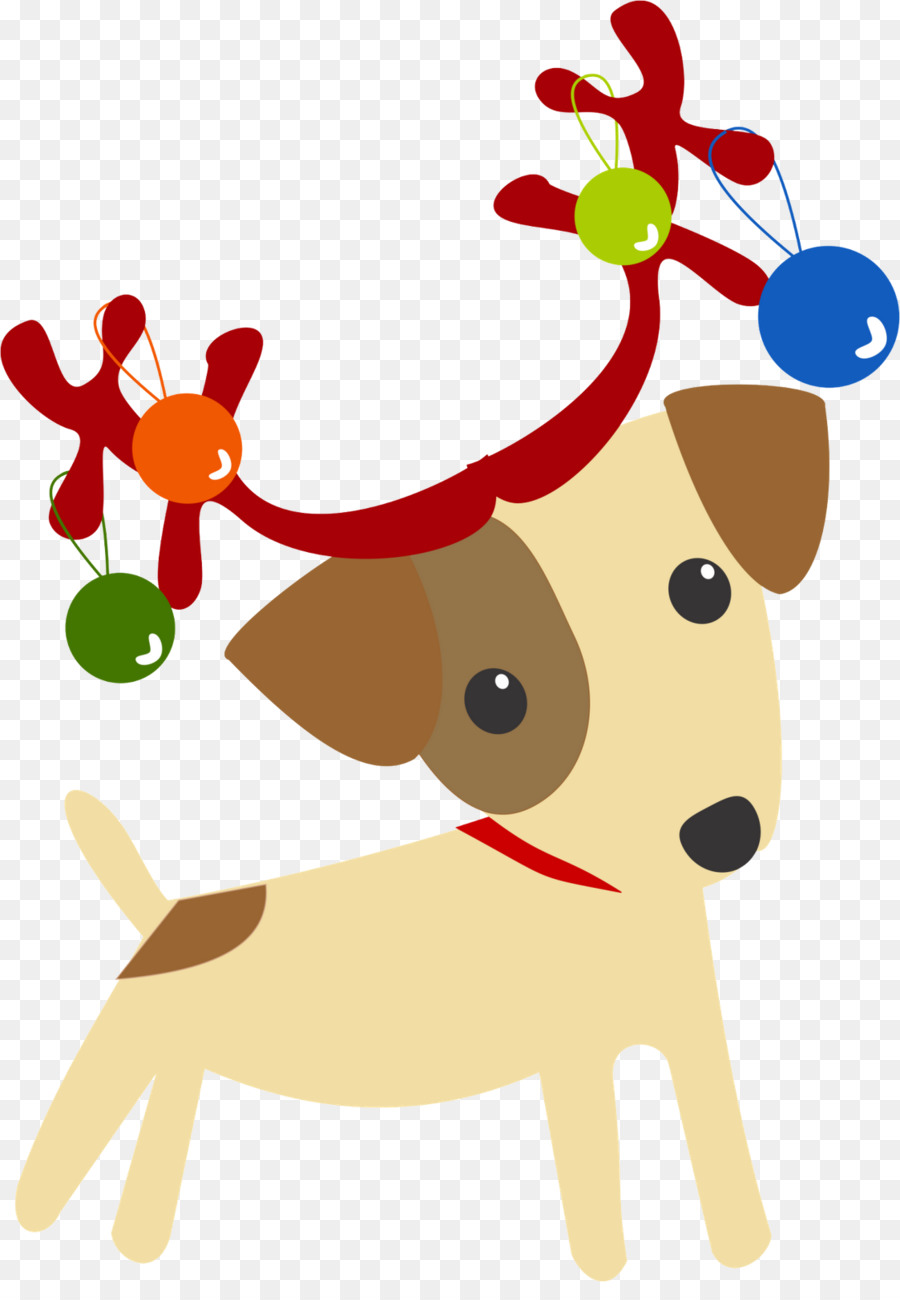 Rentier Weihnachten Dekoration Hund Clip art - Rentier