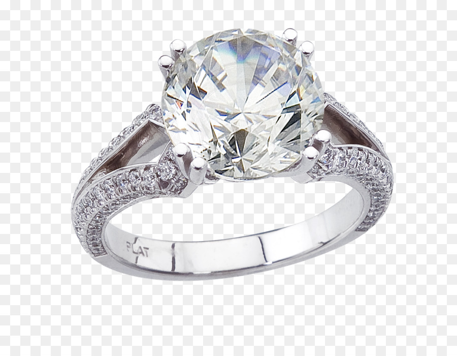 Anello di nozze anello di Fidanzamento con Diamante - anello in platino