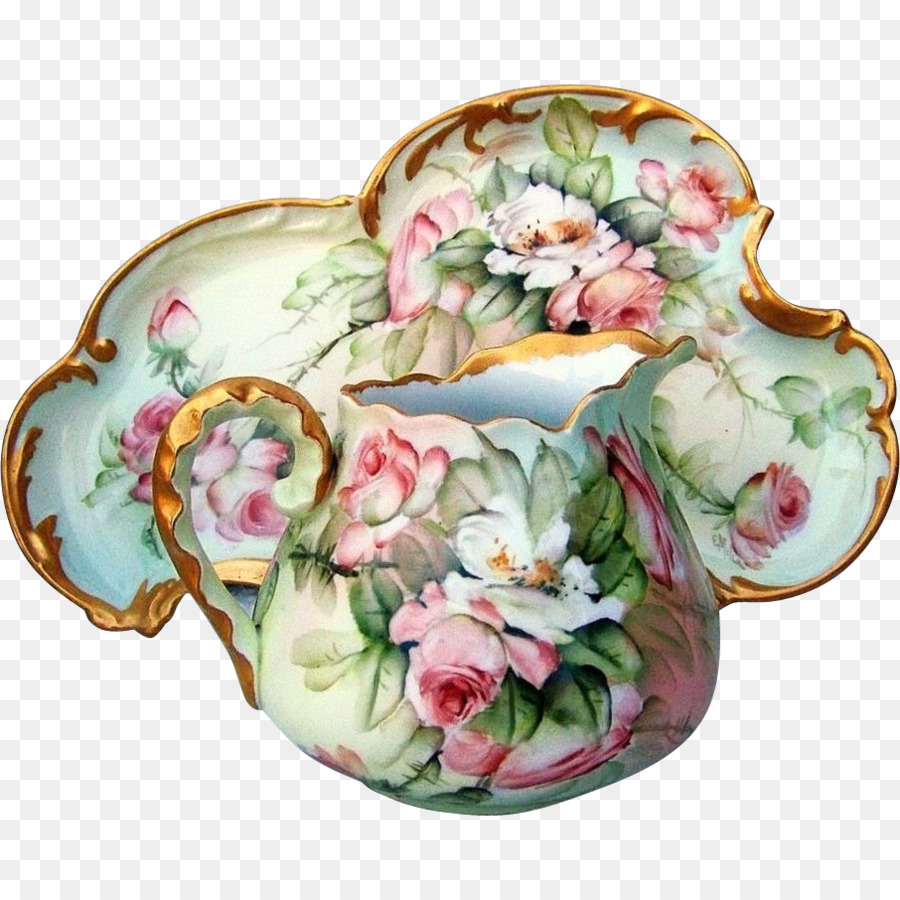 Teller Floral design Porzellan Untertasse Blumentopf - Platte