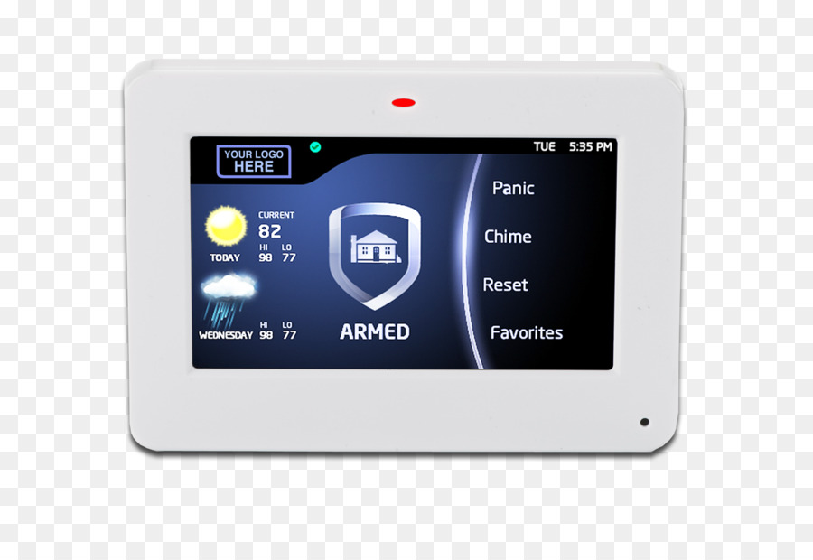 Alarmanlagen & Systeme, Home security Alarm Gerät - weißer Bildschirm