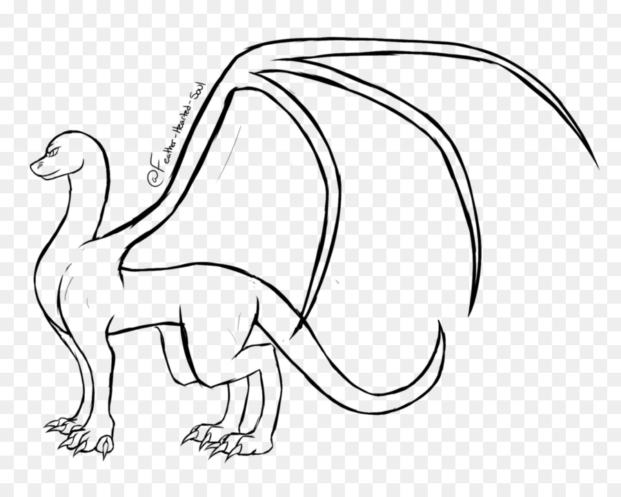 Line art Carnivora Cartoon Tierwelt - Western Dragon