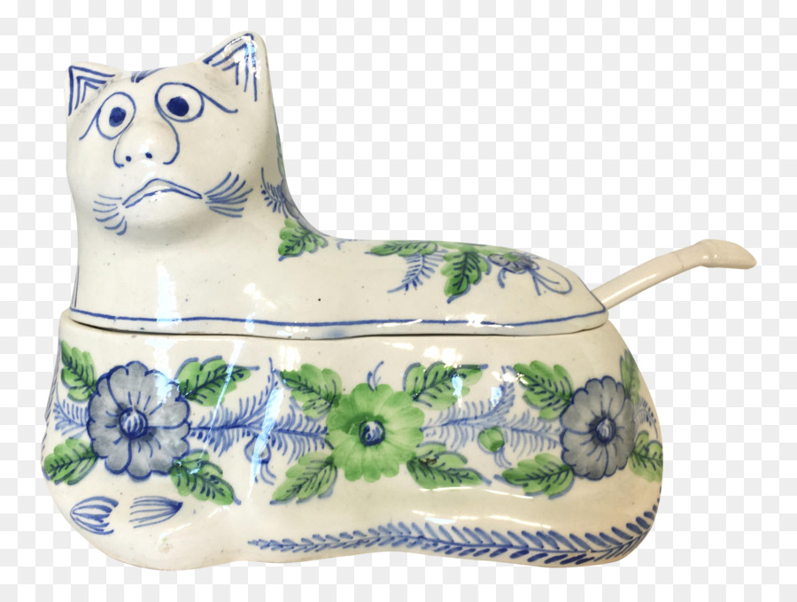 Keramik Geschirr - handbemalte design Katze