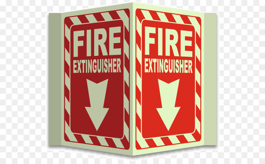 Estintori Segno di Etichetta di fuga Antincendio - bagliore di fuoco