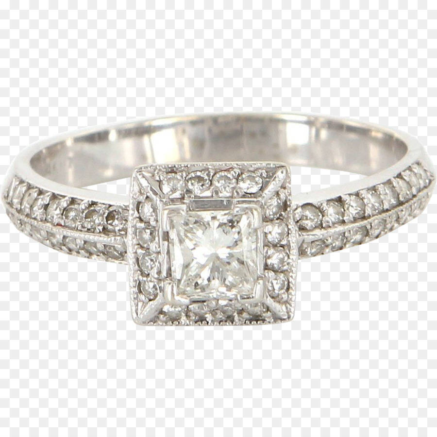 Anello di nozze di Diamante taglio Brillante - anello
