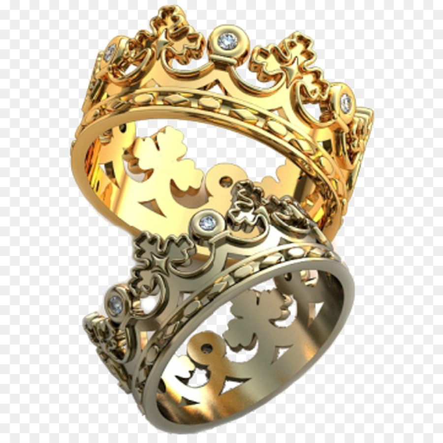 Anello di nozze d'Oro Corona d'Argento - anello