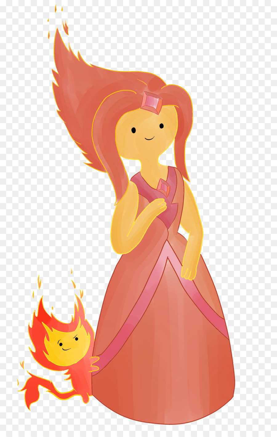 Legendäre Kreatur clipart - Flamme princess