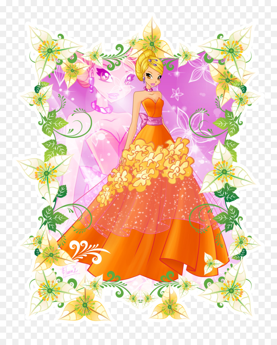 Stella Bloom Tecna Floral design Winx Club - Staffel 6 - Prinzessin Blume