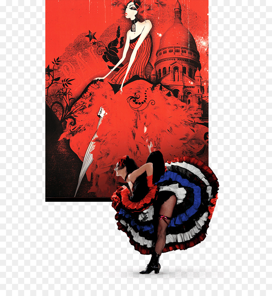 Moulin Rouge Stock-Fotografie-Tanz-Poster - lebendige Atmosphäre