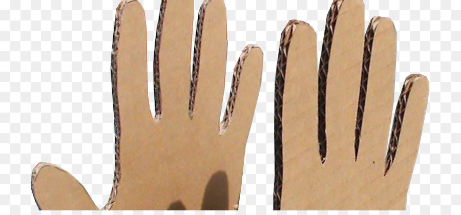 Finger Kansas Präsentation Handschuh - Karton design