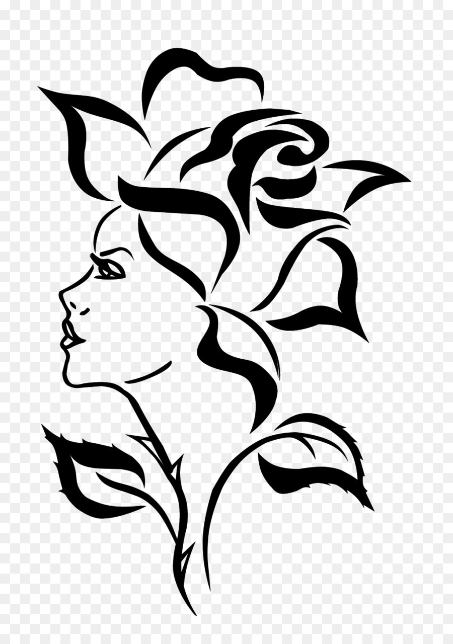 Disegno Silhouette Stencil Femminile - silhouette